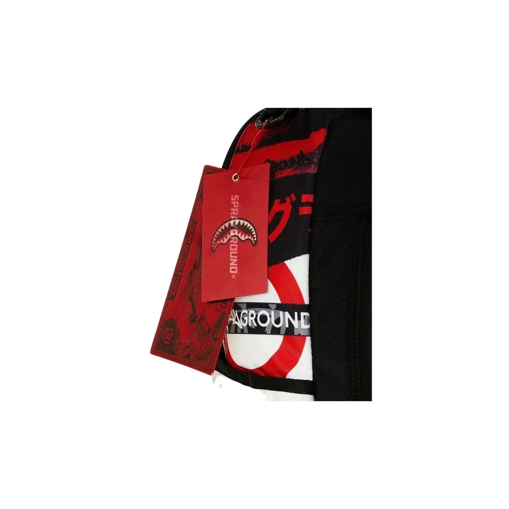 Sprayground Hello My Name Is Shark Backpack Limited Edition Red Black B4647